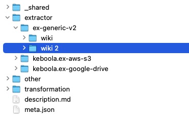 Screenshot -- Duplicate a configuration directory