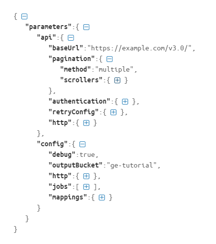 Schema - Generic Extractor configuration