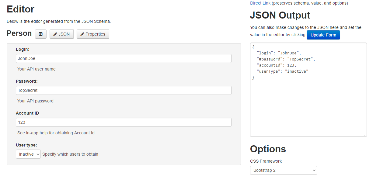 Screenshot - Schema Test